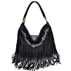 Cwab4540_Soft Leather Double-Sided Tassel Handbag
