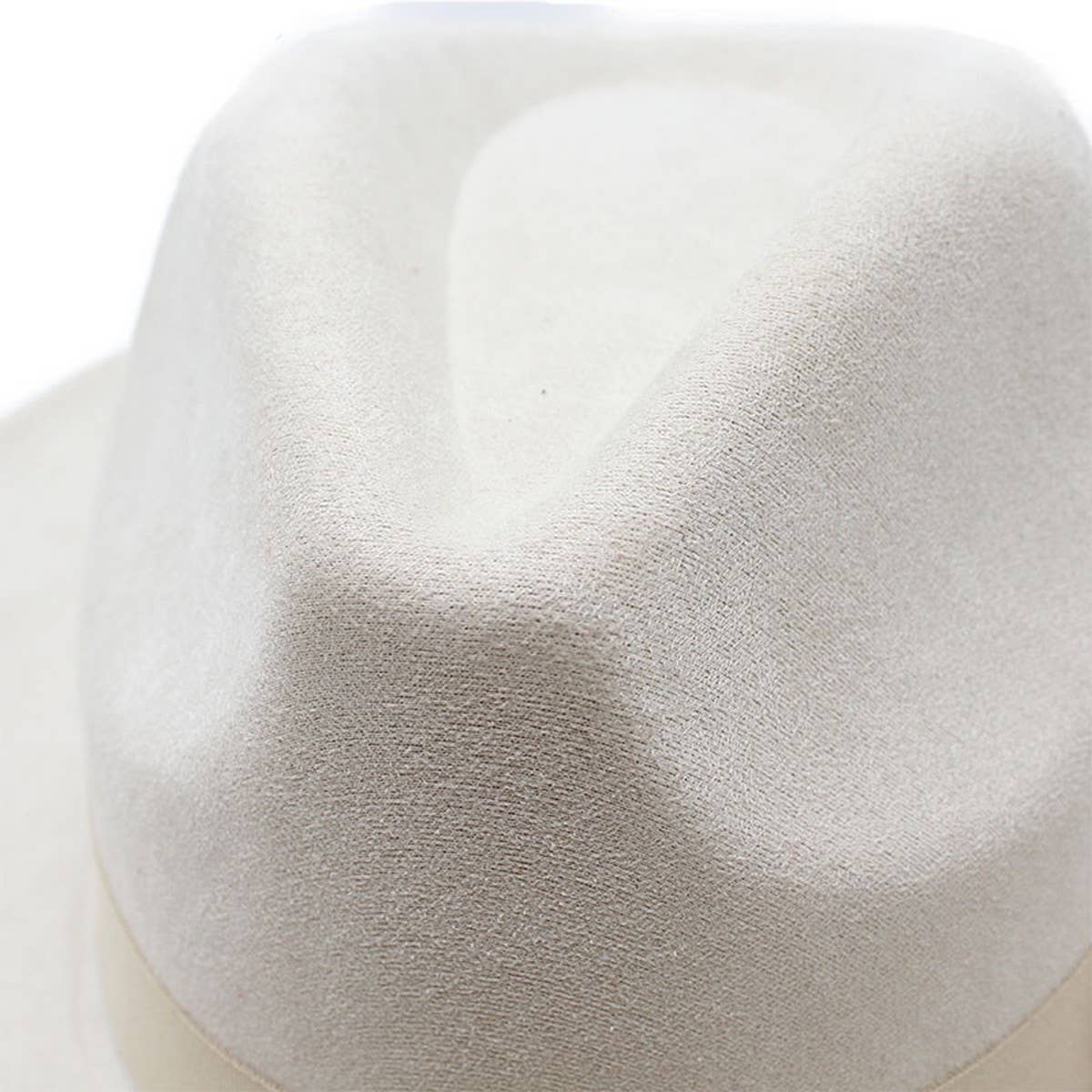 SUEDE HAT FLAT BRIM HAT FLAT BRIM GENTLEMAN HAT_CWAH2527