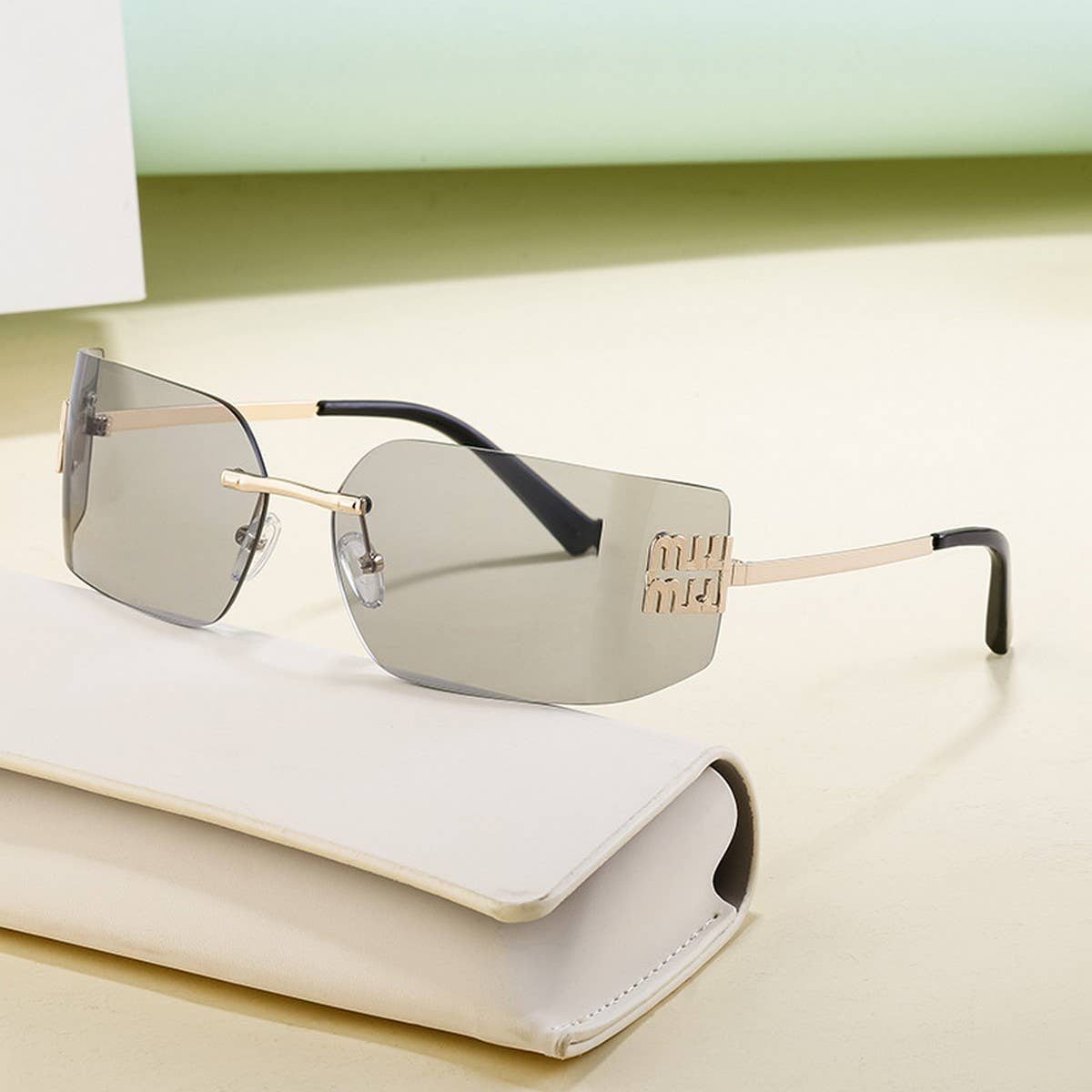 FRAMELESS SUN PROTECTION CURVED SUNGLASSES_CWASG0643