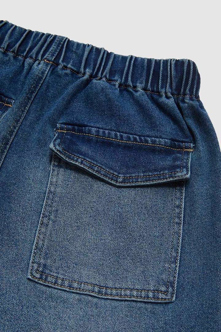 Straight-Leg Wide-Leg Pleated Baggy Jeans
