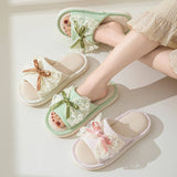 2024 NEW LACE BOW LINEN SLIPPERS_CWSHS0845