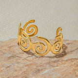 ELEGANT HOLLOW OPEN CUFF BRACELET FOR WOMEN_CWAJE4827