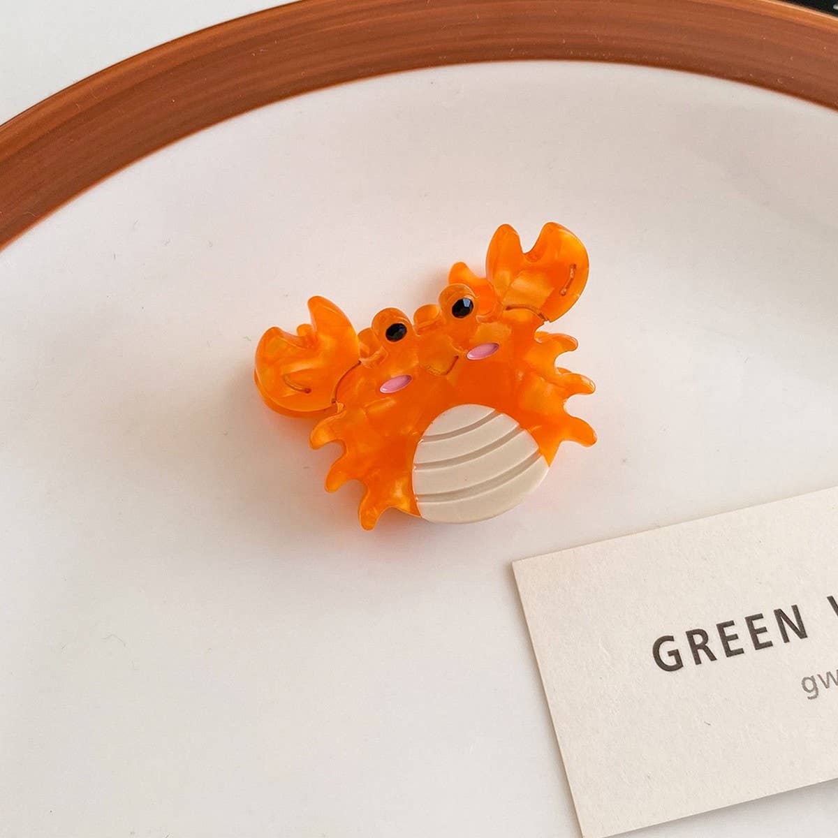 CUTE OCEAN HAIR CLIPS ACETATE SEA ANIMAL CLAWS_CWAHA5756