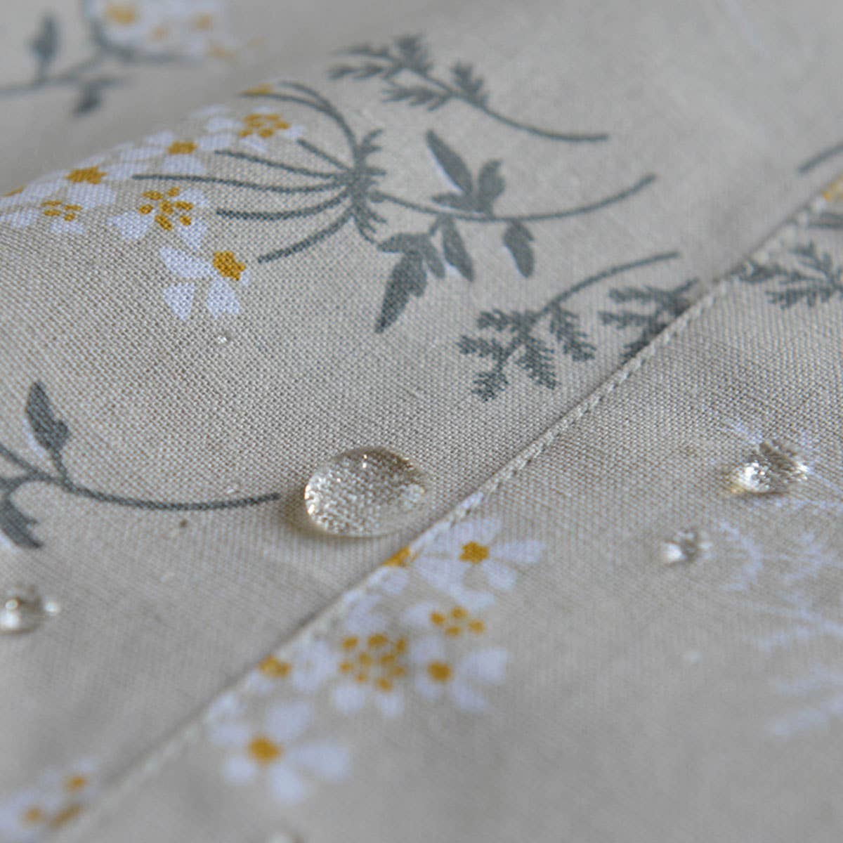 Waistband Cotton Linen Aprons With Pockets_Cwmm3289