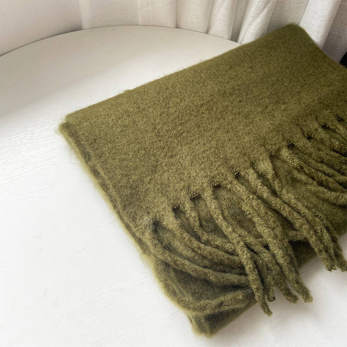 SOFT MOHAIR FEEL SCARF COZY WINTER WRAP_CWASC0323