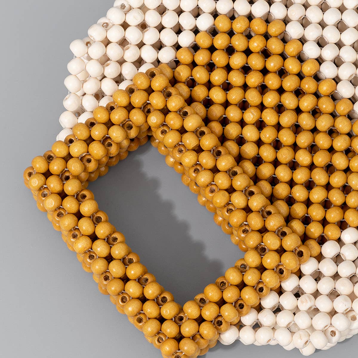 HANDWOVEN WOODEN BEAD TOTE BAG_CWAB2006