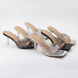 SIMPLE SOLID COLOR RHINESTONE HIGH HEELS_CWSHS0574