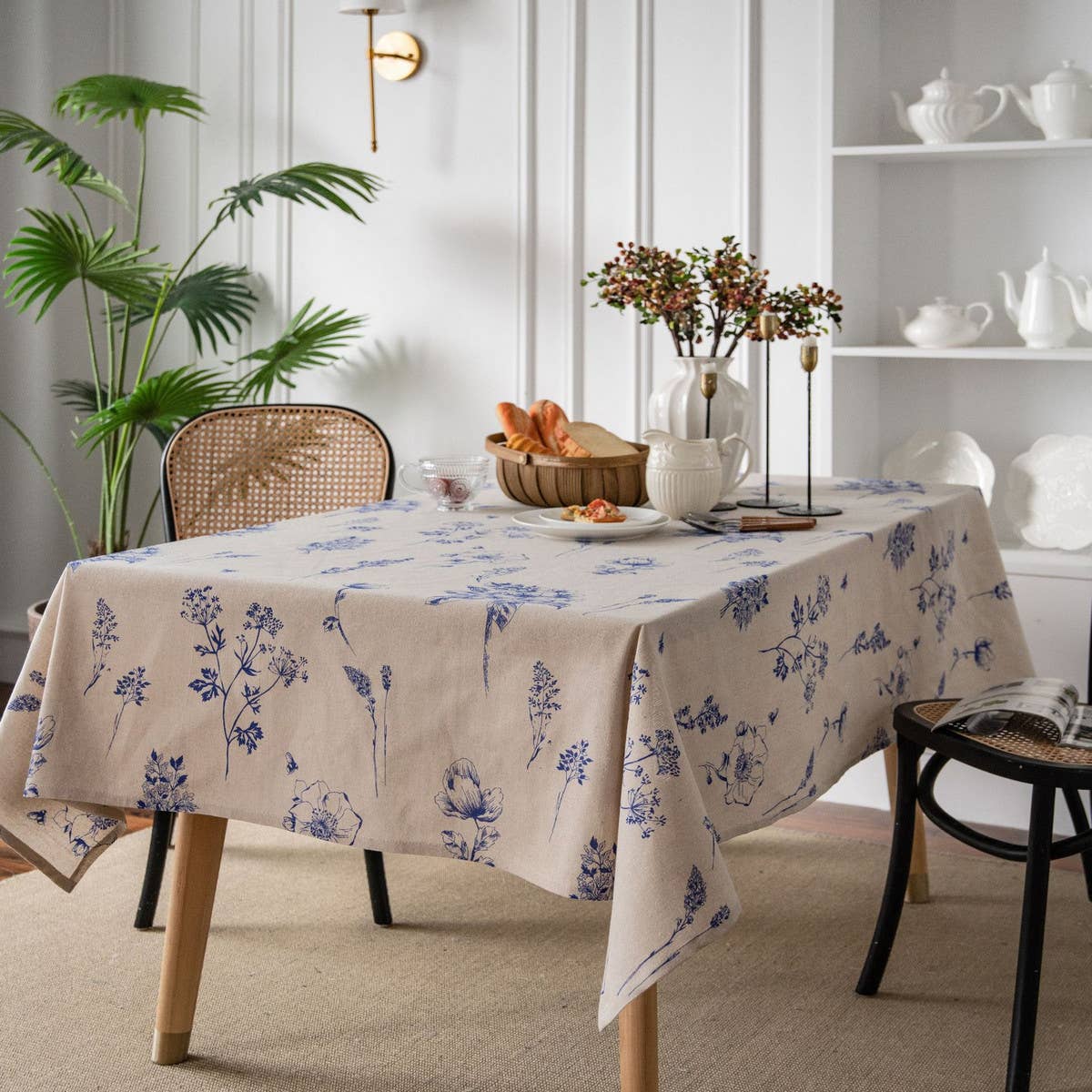 COTTON AND LINEN RECTANGULAR FRESH TABLECLOTH_CWMM0953