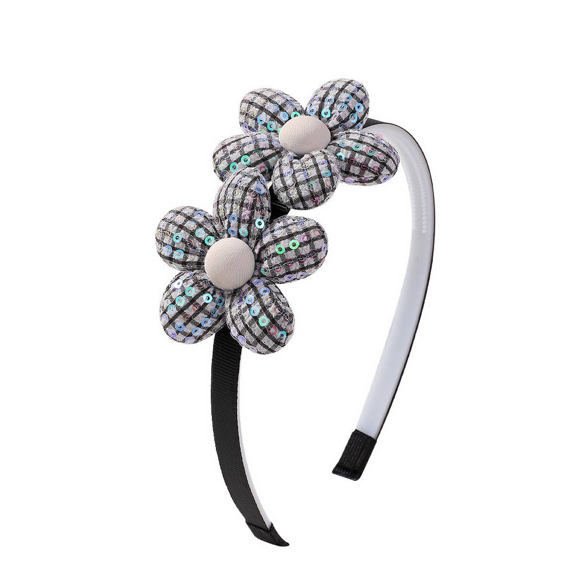 CHILDRENS PLAID HANDMADE HEADBAND_CWAHA2401