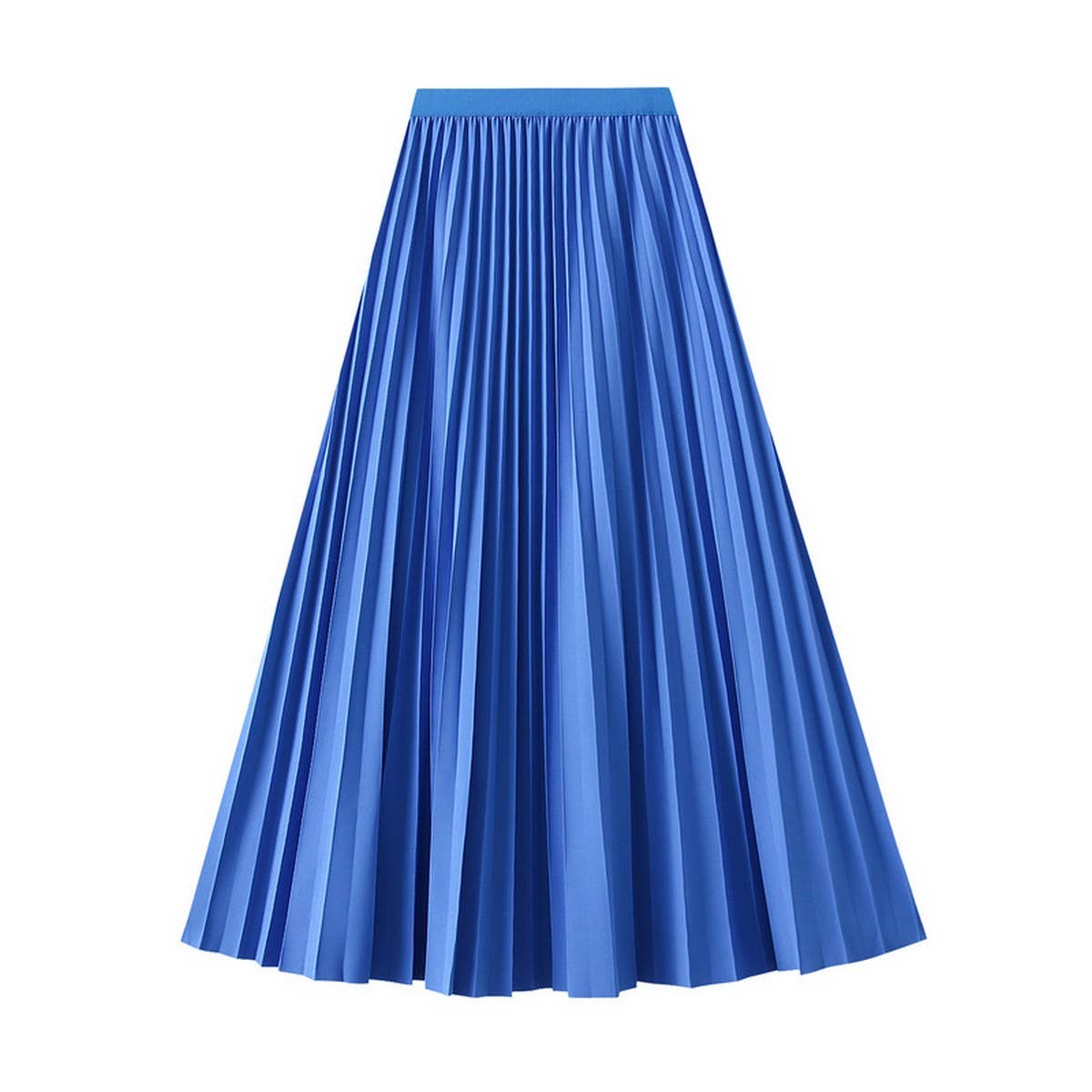 ACCORDION SKIRT LONG HIGH WAISTA LINE PLEATEDSKIRT_CWBMS0293