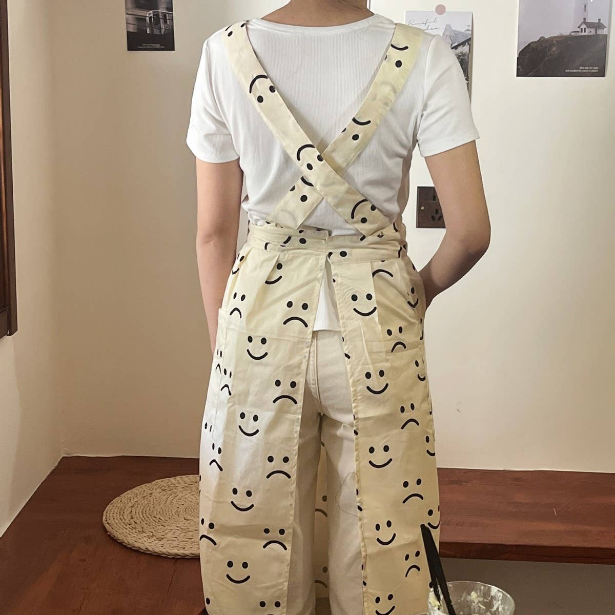 SMILEY REFRESHING COTTON WORK CLOTHES APRON_CWMM5844