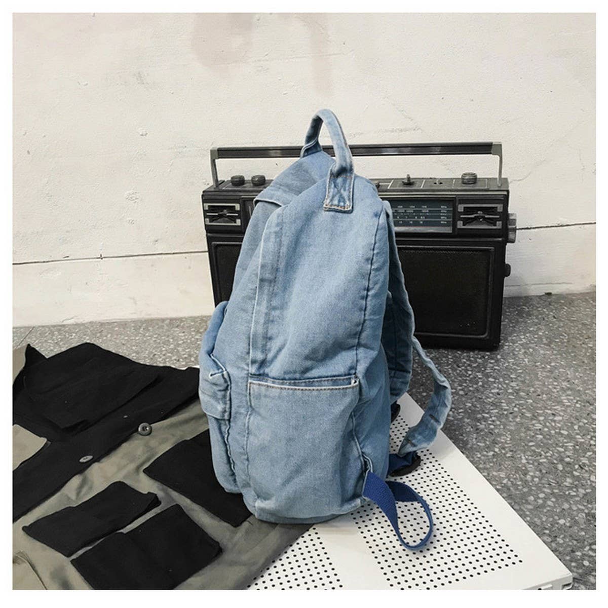 Versatile Canvas Backpack Leisure Shoulder Bag_Cwab2213