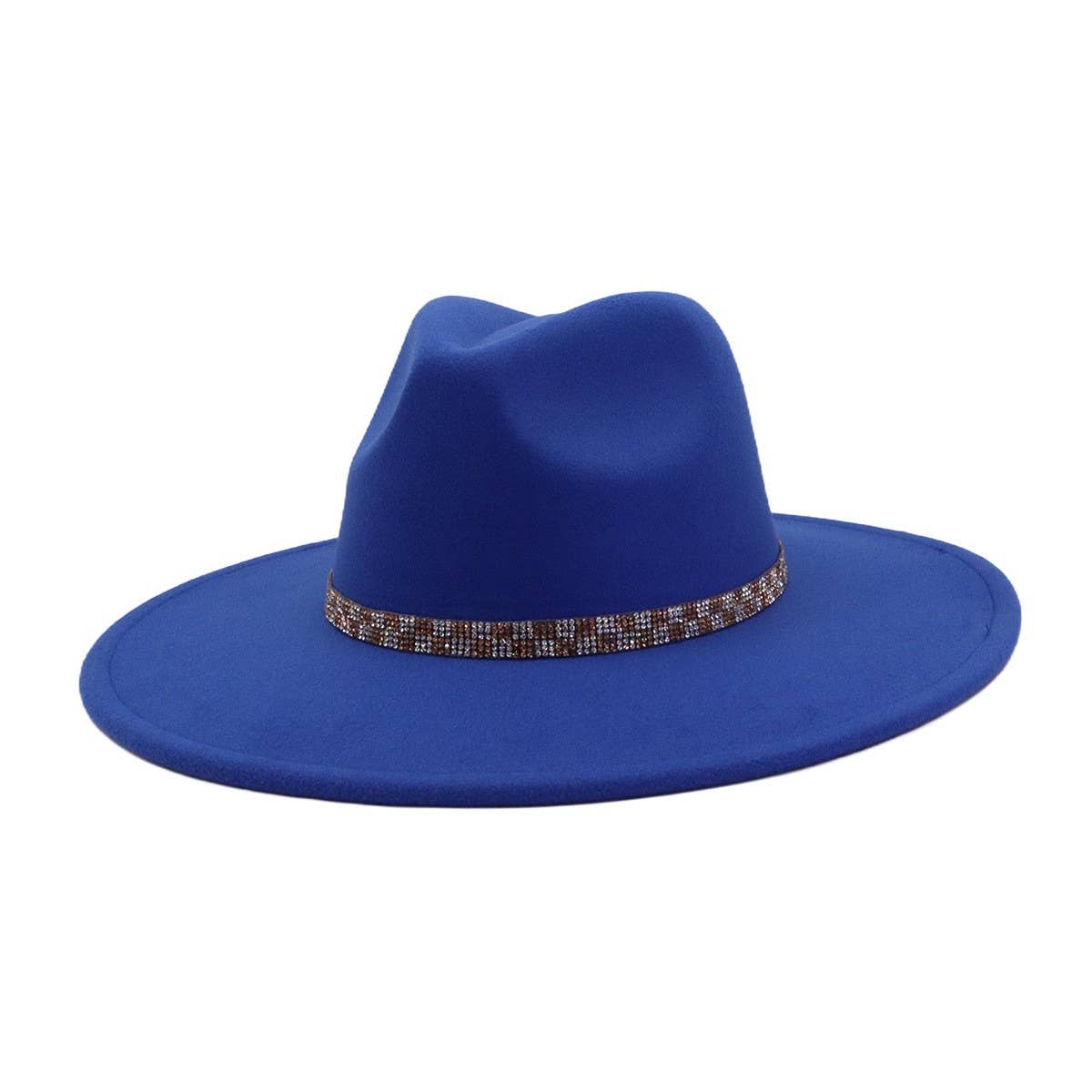 ETHNIC STYLE WOOL BLEND FEDORA HAT MEN WOMEN_CWAH04379