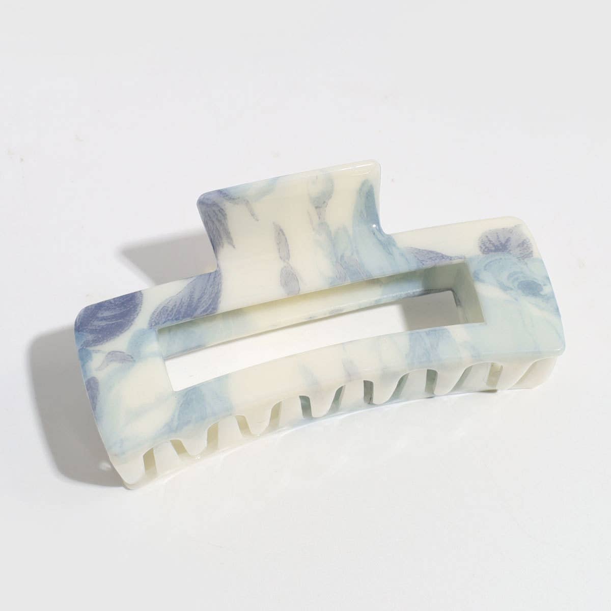 INK FLOWER CUTOUT HAIR CLAW ELEGANT DAILY STYLE_CWAHA2293