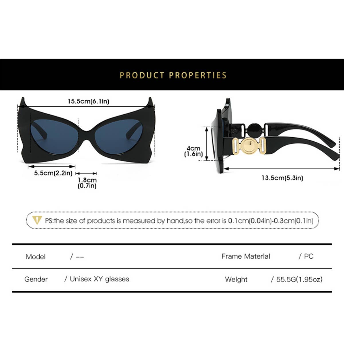 NEW PERSONALIZED DEVIL BAT SUNGLASSES_CWASG0474