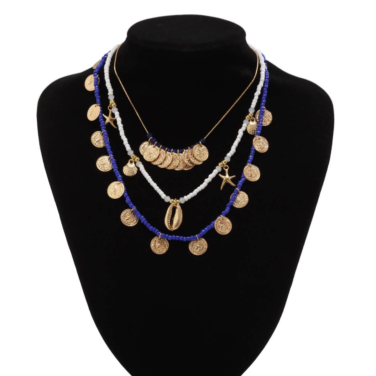 NEW FASHION ALLOY STARFISH CLAVICLE NECKLACE_CWMM3186