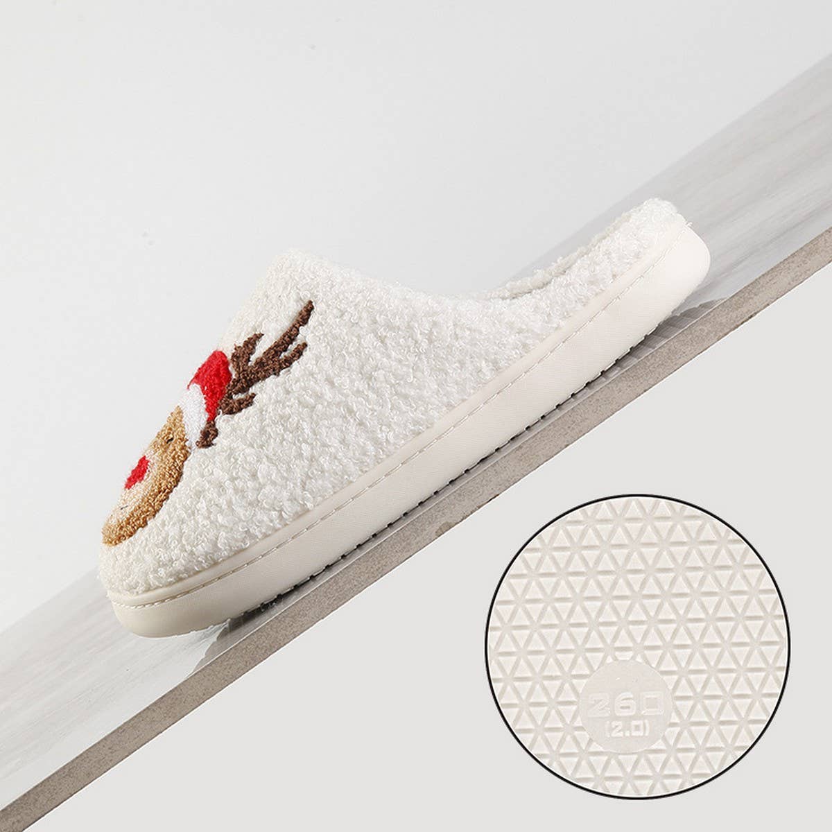 NEW CHRISTMAS ELK WARM WINTER COTTON SLIPPERS_CWSHS0754