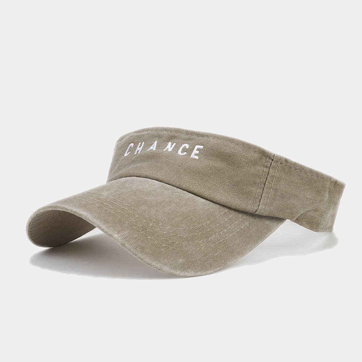 EMBROIDERED LETTER VISOR HAT SUMMER SUNSHADE CAP_CWAH3304