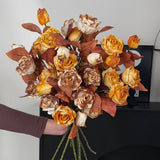 Vintage Autumn Oil Painting Burnt Rose_Cwmm6514