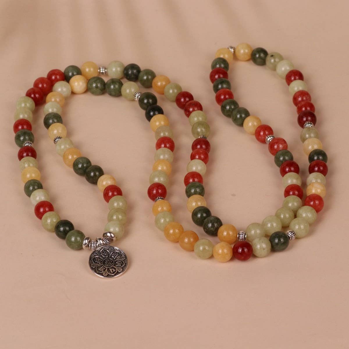 COLORED STONE BEADED BRACELETS WITH STRETCHY BANDS_CWAJE3928