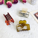 HEART ACETATE HAIR CLAW MINIMALIST CHIC CLIP_CWAHA1596