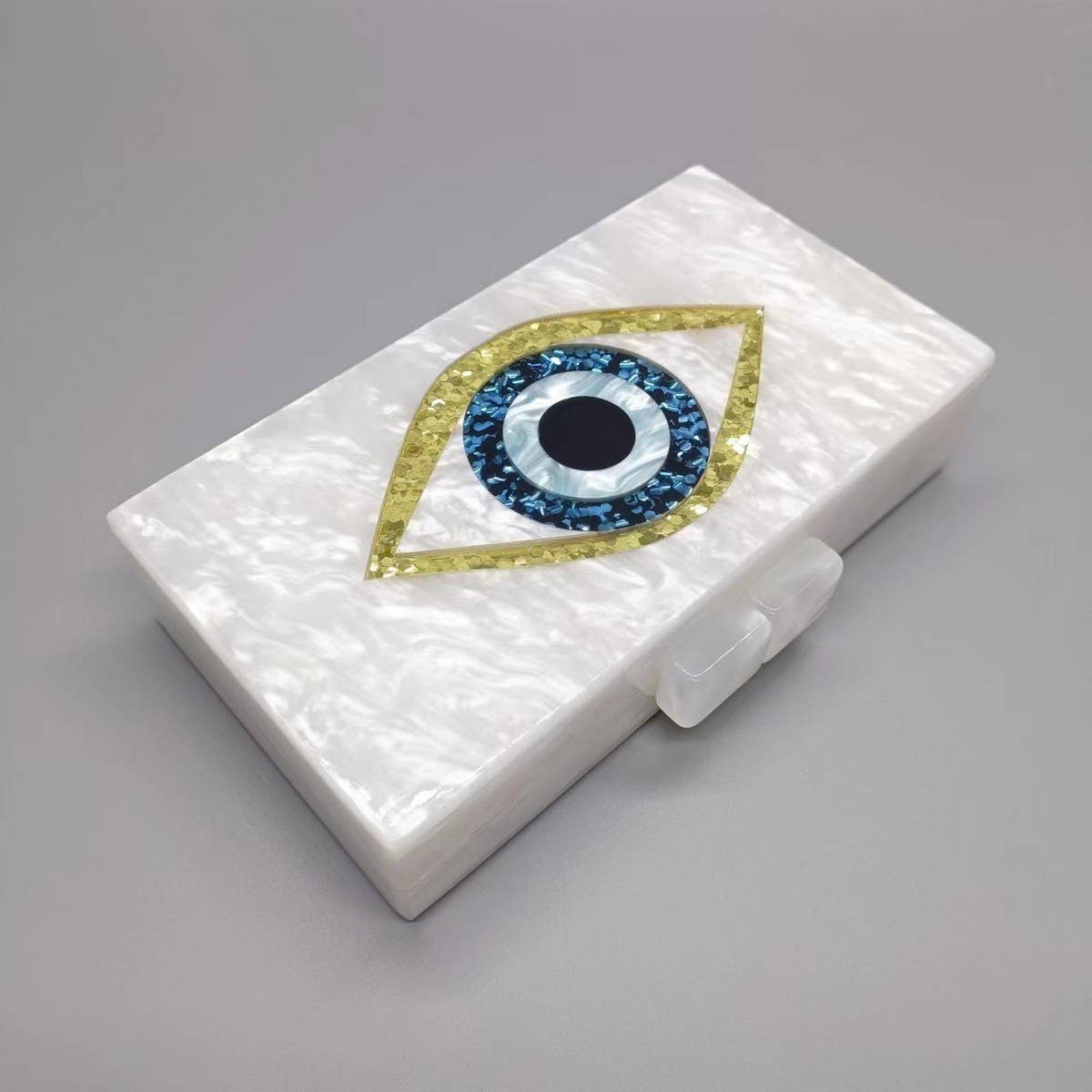 New Acrylic Eye Clutch Wedding Evening Chain Bag_Cwab5898