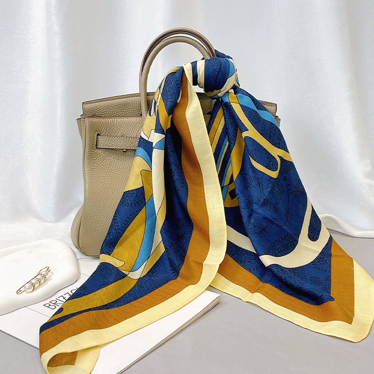 IRREGULAR SHAPE VELVET SCARF ELEGANT WOOL WRAP_CWASC0906