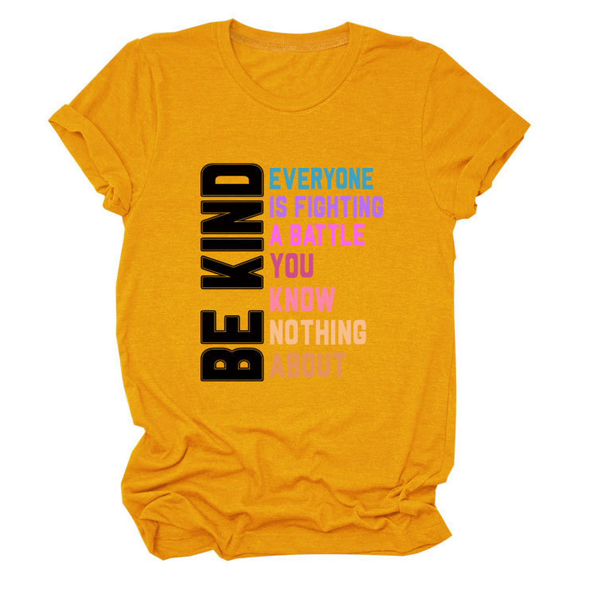 Trendy Womens Tee With Kindness Slogan