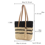 2024 NEW STYLE STRIPED ARMPIT STRAW BAG_CWAB2027
