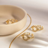 HORSESHOE BUCKLE OPEN VERSATILE RING_CWAJE1402