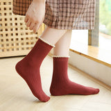 AUTUMN AND WINTER COLLEGE STYLE MID TUBE SOCKS_CWMS0980