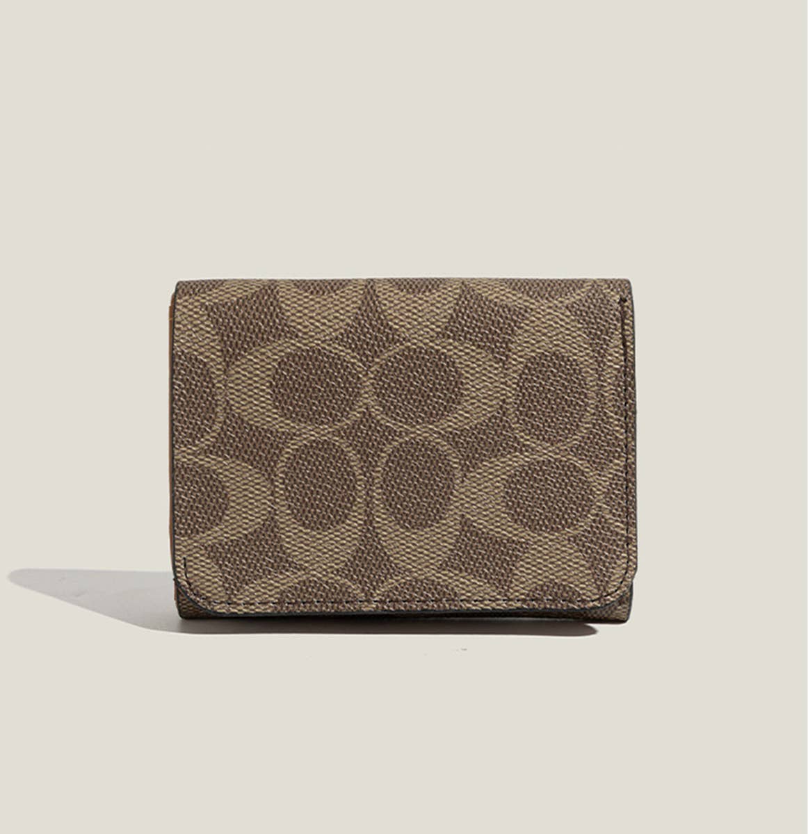 New Vintage Geometric Letter Mini 3-Fold Wallet_Cwab06269