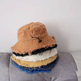 CHILDRENS PERSONALIZED OLD FUR EDGED BUCKET HAT_CWAH2866