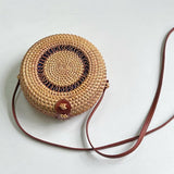 RATTAN WOVEN SMALL SQUAREBAG SHOULDER CROSSBODY BAG_CWMM4544