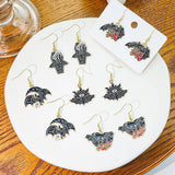 HALLOWEEN DARK FUNNY PERSONALITY EARRINGS_CWAJE1851
