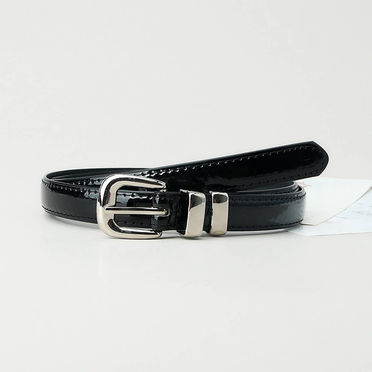 Cwabe0927_Simple Candy Color Thin Belt