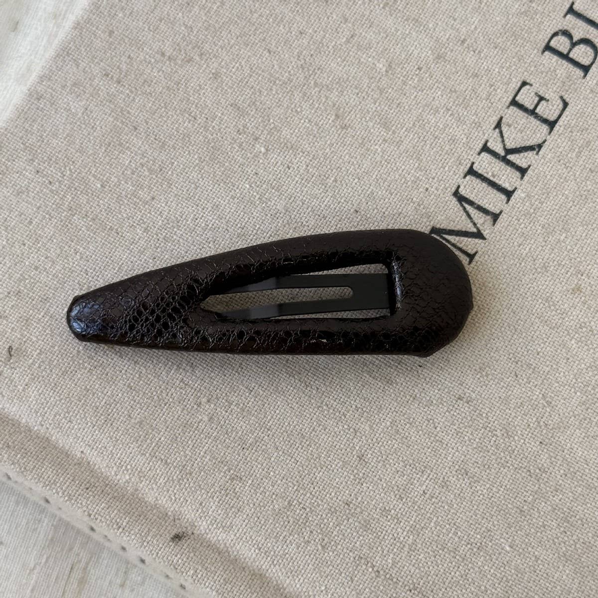 Faux Leather Geometric Bb Clip Elegant Hairpin_Cwaha08051
