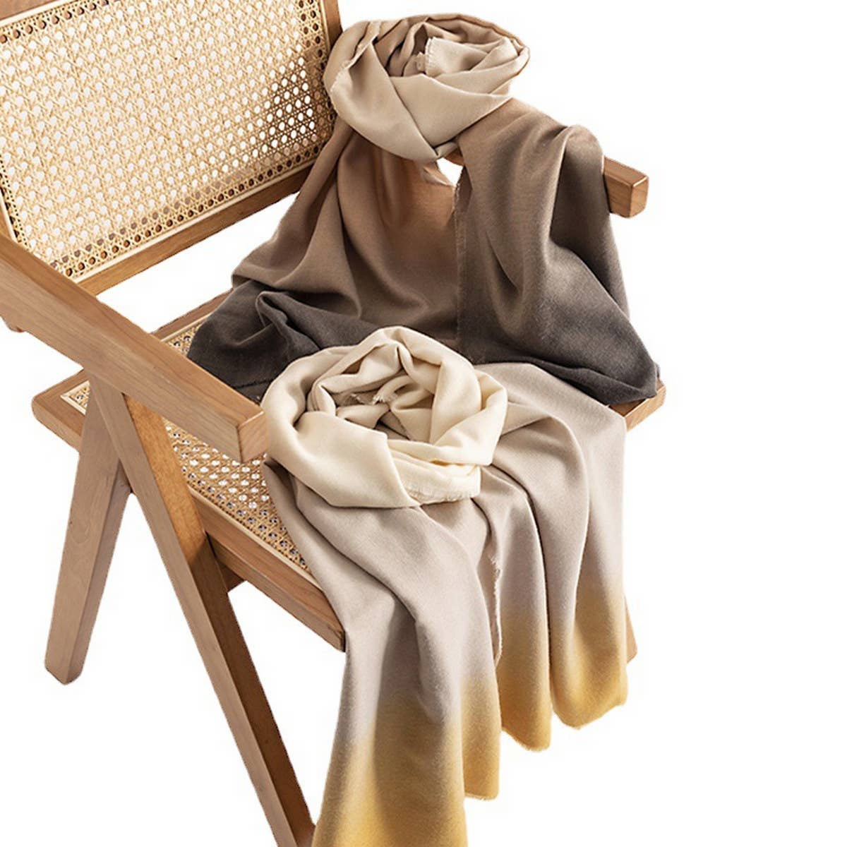 GRADIENT WINTER SCARF WARM STYLISH WRAP_CWASC0437