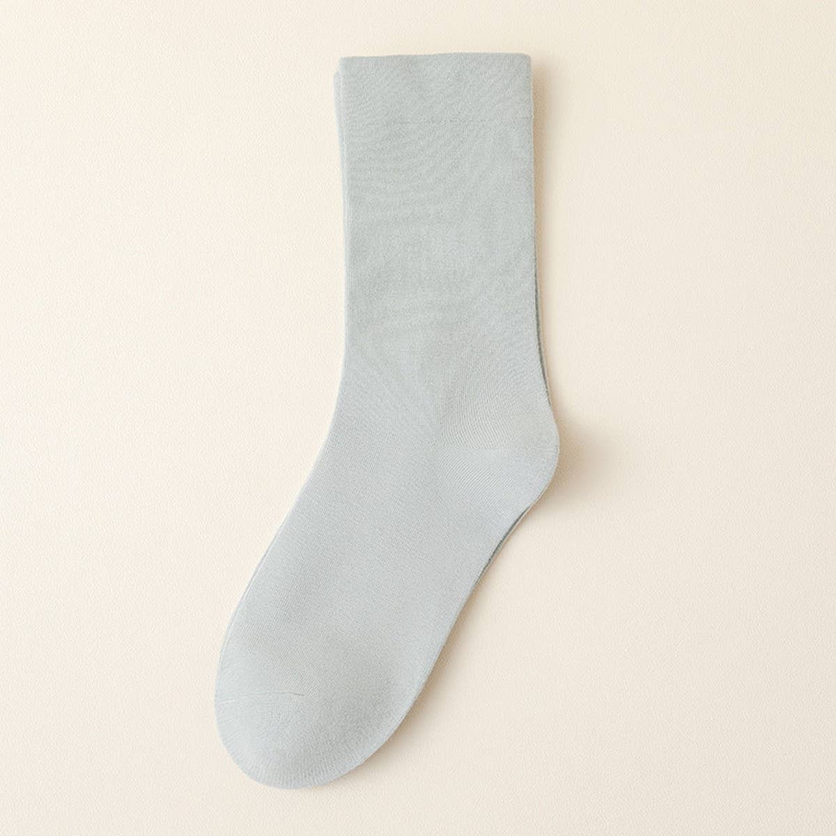SOLID COLOR BONELESS SOCKS STACKED MID TUBE SOCKS_CWMS1116