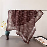 Geometric Herringbone Cotton Linen Square Scarf_Cwasc03433
