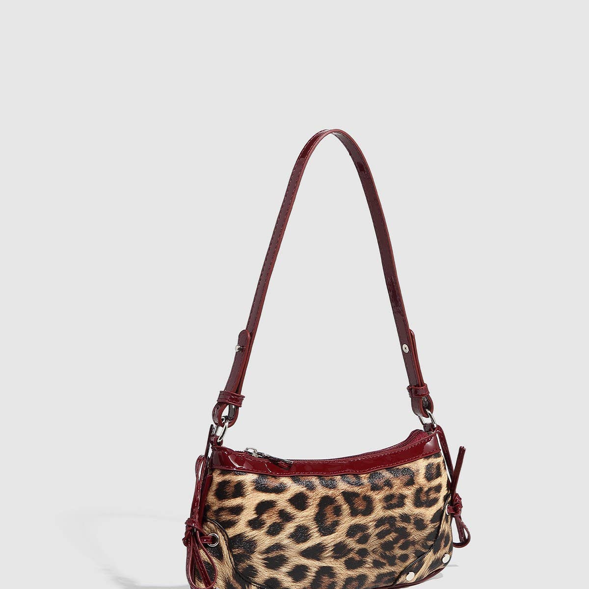 LEOPARD WOVEN UNDERARM SHOULDER BAG FOR WOMEN_CWAB5684