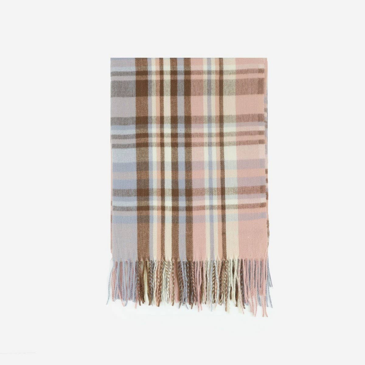 Thick Plaid Scarf Long Winter Warm Tassel Shawl_Cwasc1102