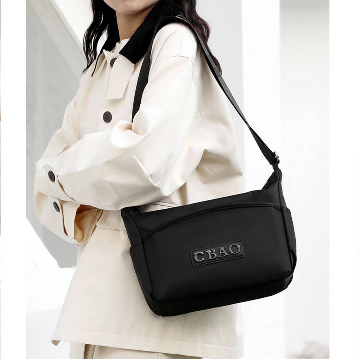 FASHION CASUAL LIGHTWEIGHT SHOULDER MESSENGER BAG_CWAB3534