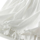 RUFFLE TRIM PANELED A LINE FLOWING MIDI SKIRT_CWBMS0351
