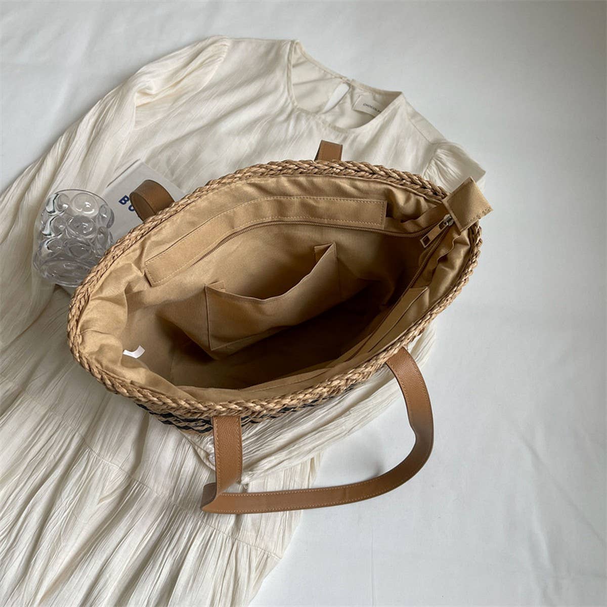 Handwoven Large Capacity Shoulder Bag_Cwab2309