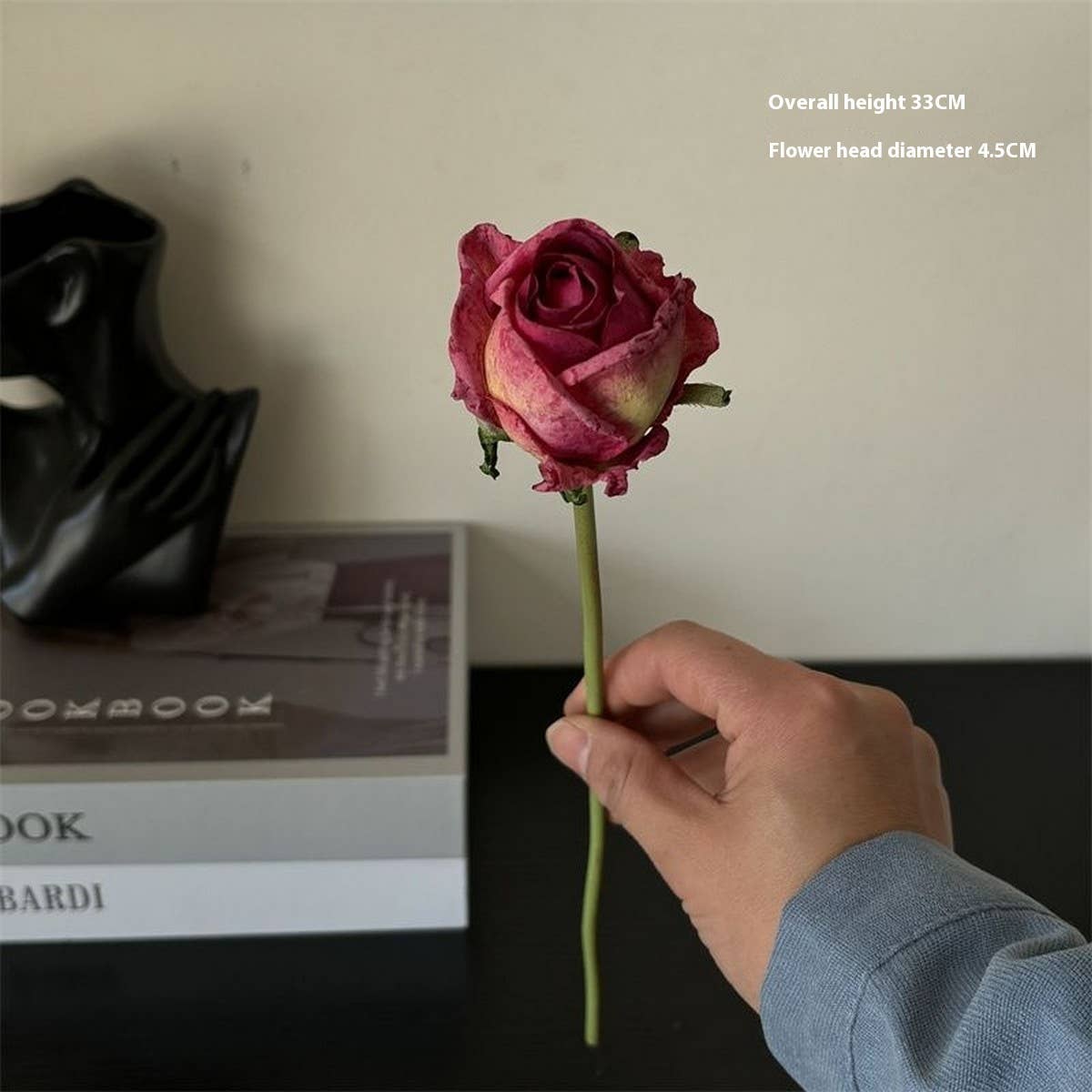 BURNT EDGE ANGORA ROSE FOR HOME PHOTO DECOR_CWMM6571