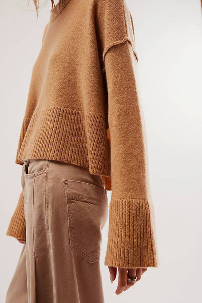 Stylish Loose Crew-Neck Long-Sleeved Sweater