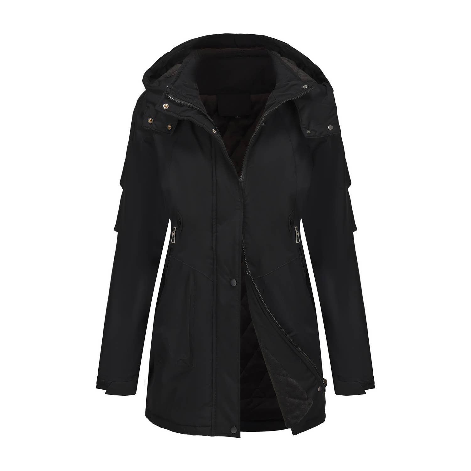 Windproof And Warm Long Hiking Jacket