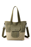 Big Pocket Canvas Cross Body Shopper Bag_Cuab0098