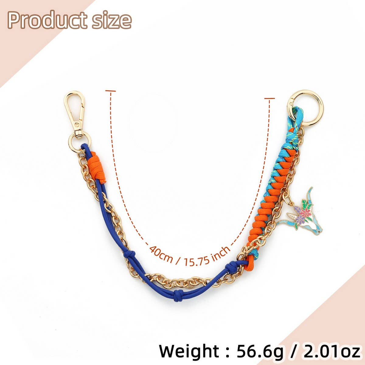 HANDWOVEN LEATHER KEYCHAIN FOR WOMEN S BAGS_CUAB00438